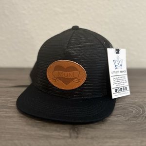 Littlest Prince Toddler Snap Back Tattoo Heart Mom Trucker Hat - Medium